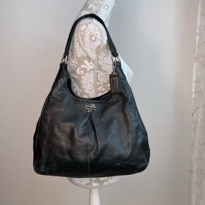 COACH 21225 Madison Maggie Black Leather Bag